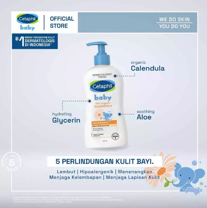 Galderma Cetaphil Baby Wash & Shampoo with Organic Calendula