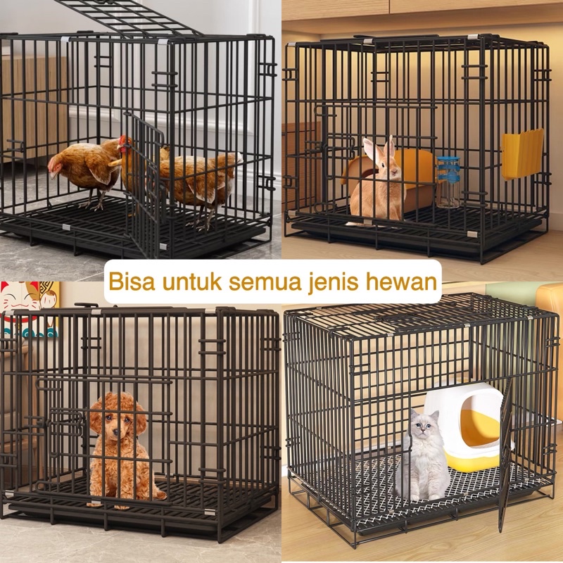 PAWSITIVE VIBES Kandang Besi Lipat