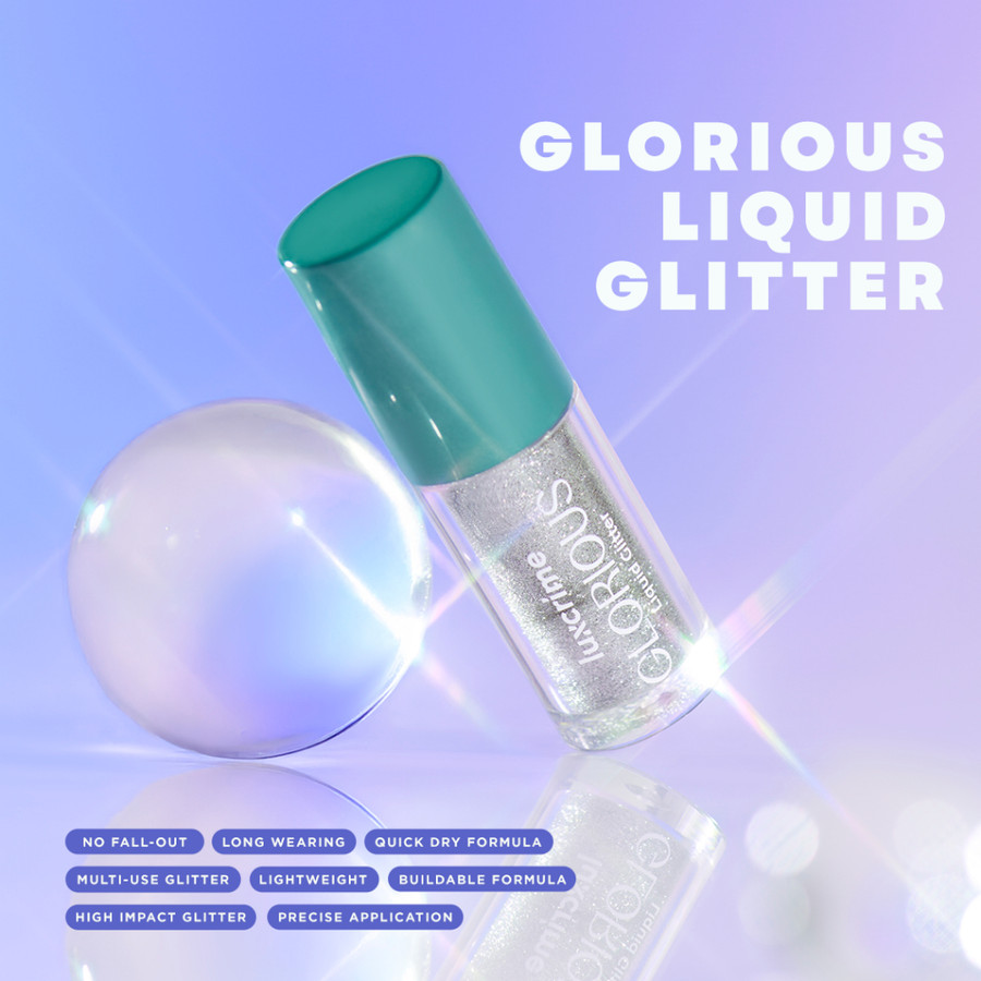 Luxury Cantika Indonesia Luxcrime Glorious Liquid Glitter Champagne Sequin