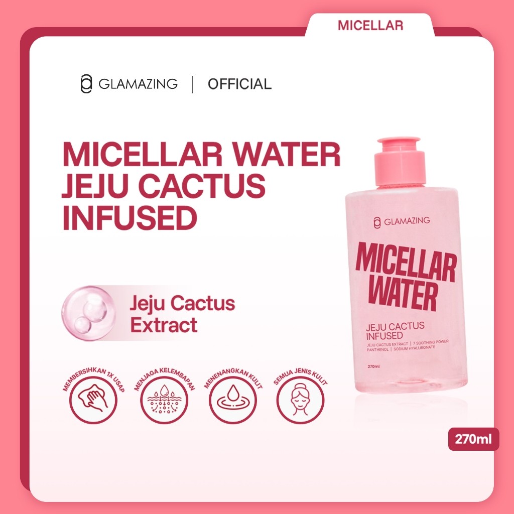  GLAMAZING Jeju Cactus Infused Micellar Water 