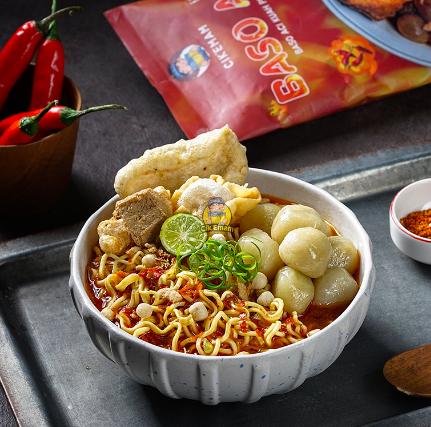 Rona Karya Nusantara Cik'Emam Baso Aci Kuah Pedas