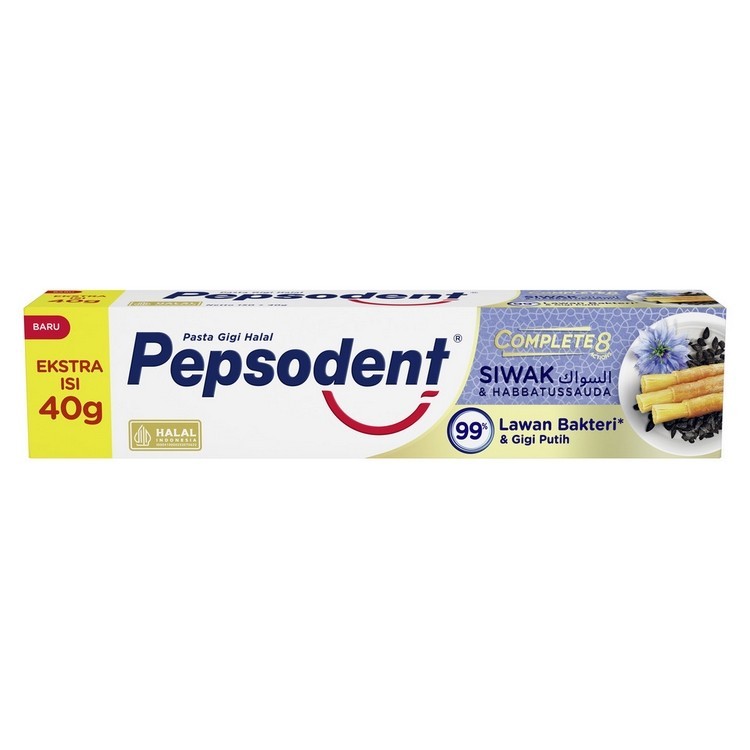Pepsodent Pasta Gigi Complete 8 Siwak & Habbatussauda