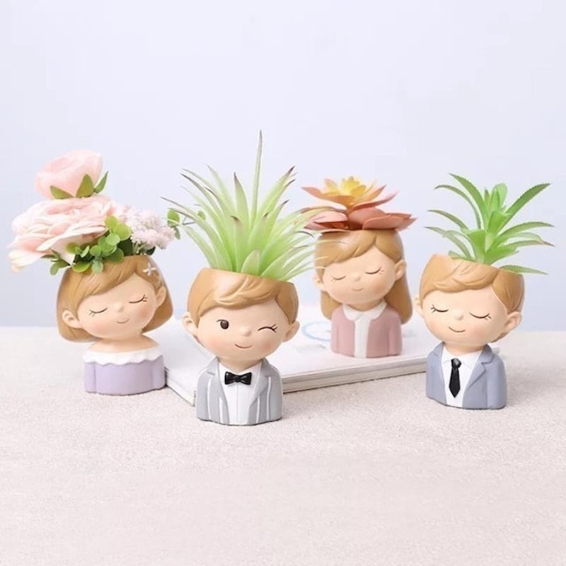 Pot Mini Succulent Boy Girl 3