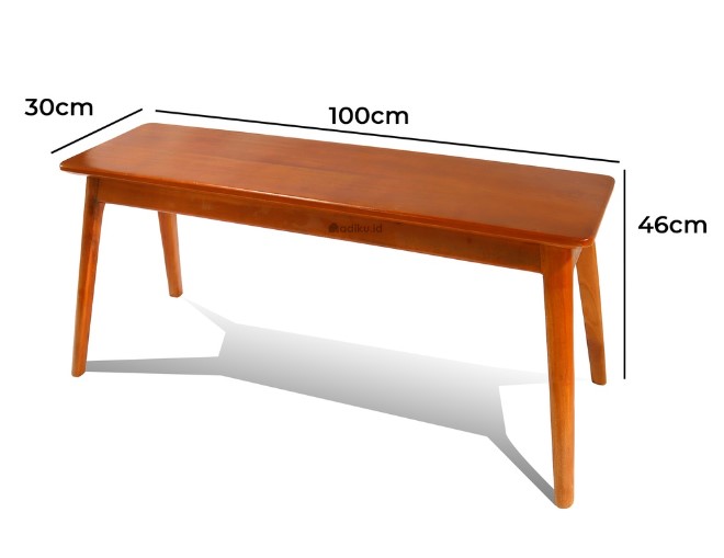 Adiku.id Bench Hokkaido - Bangku Kayu