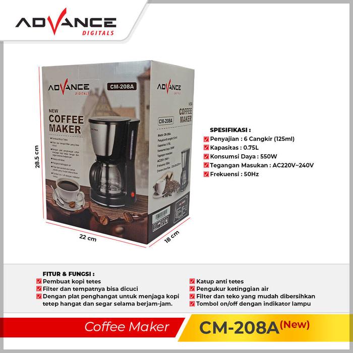 Advance Digitals Advance Coffee Maker  CM-208A