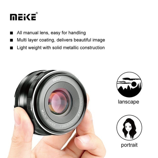 Meike 35mm F1.7 Manual Prime Fixed Lens for Nikon