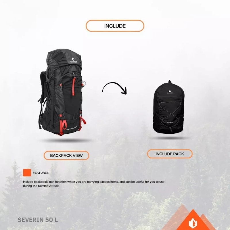 Bogaboo Severin 50 Liter + Daypack 15 L 4