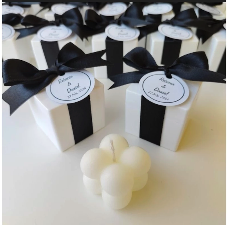 Candella Studio Mini Bubble Scented Candle Vanilla 2