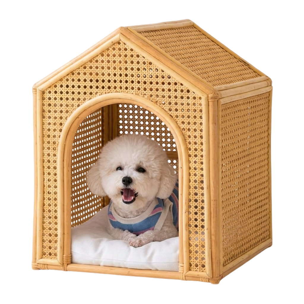 Grosir Cirebon Rumah Anjing Rotan Model Rumah Cluster 1