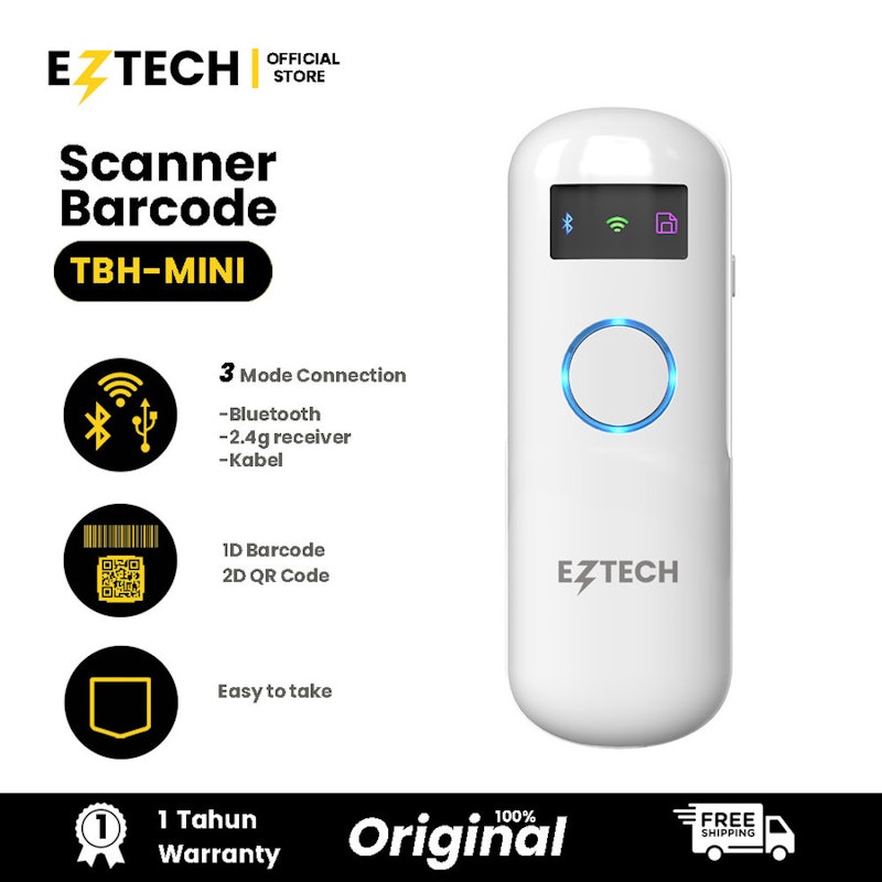 EZTECH Scanner Mini Portable 2D 2