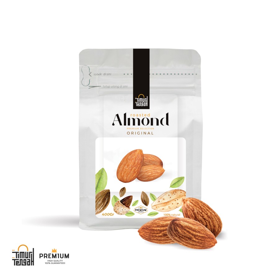 Timur Tengah Roasted Almond Original 400 gr