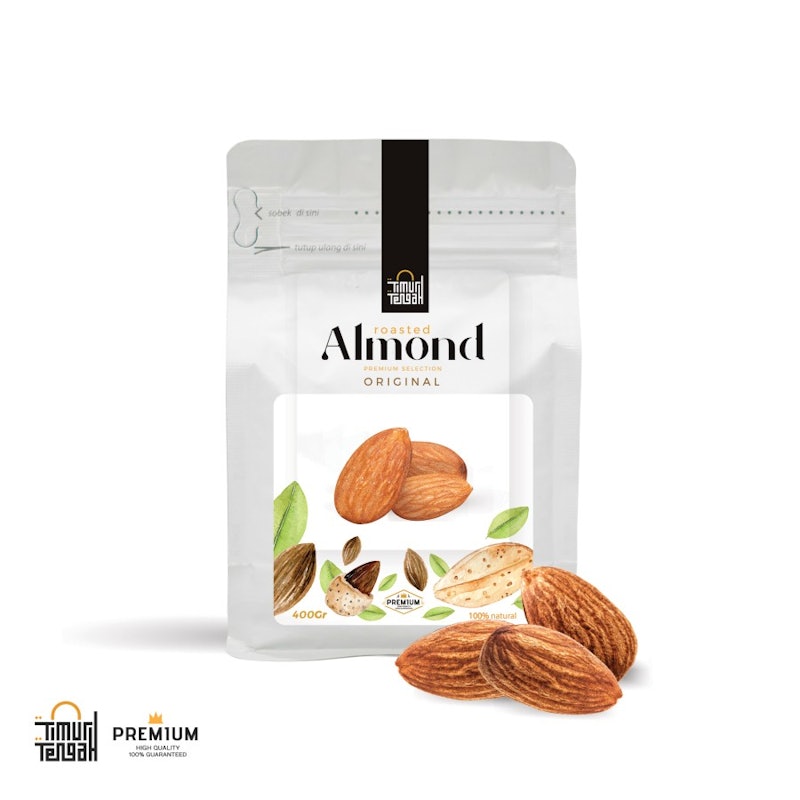 Timur Tengah Roasted Almond Original 400 gr 2