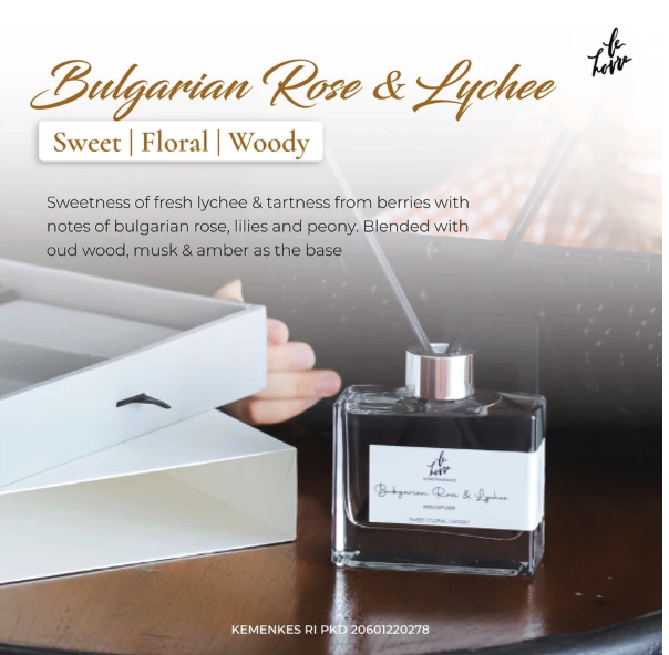 Le Havre - Classic Reed Diffuser Bulgarian Rose & Lyche 2