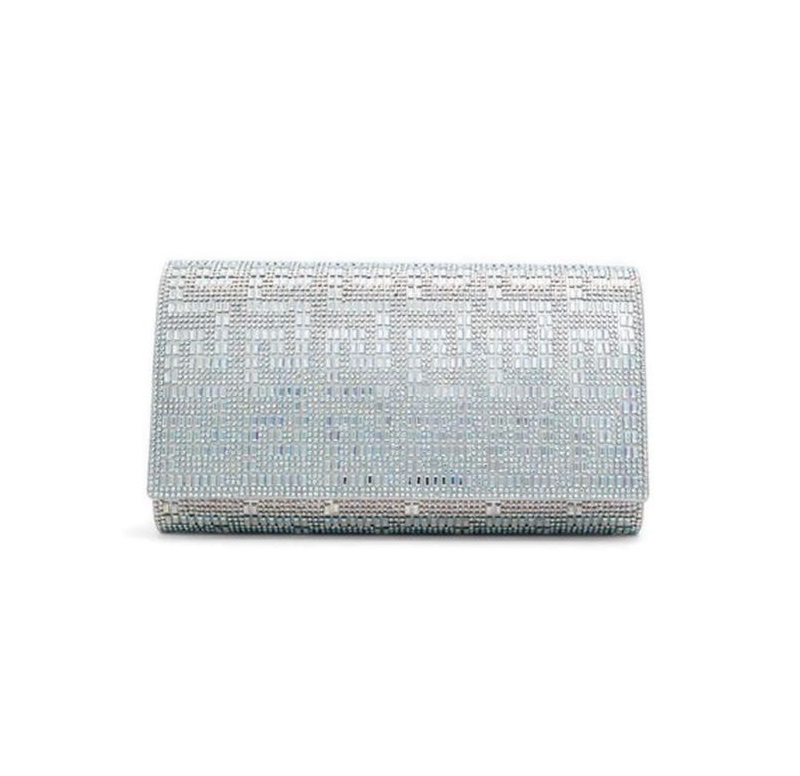 ALDO Fahari Clutch Silver