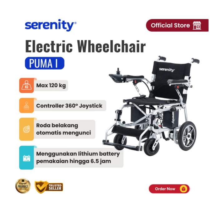 Serenity Indonesia Serenity Electric Wheelchair PUMA I