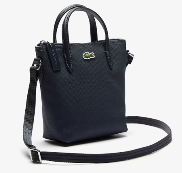 Lacoste Women's L.12.12 Concept Petit Piqué Coated Canvas Mini Zip Tote Bag LACNF2609PO000