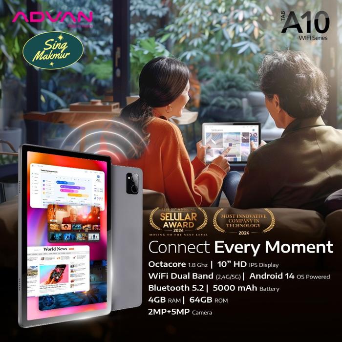 Bangga Teknologi Indonesia Advan Tab A10 4GB/64GB