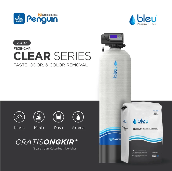 Penguin Indonesia Penguin Bleu Clear Series 35 Inch Automatic Filter Air Set FB-35-CAR 