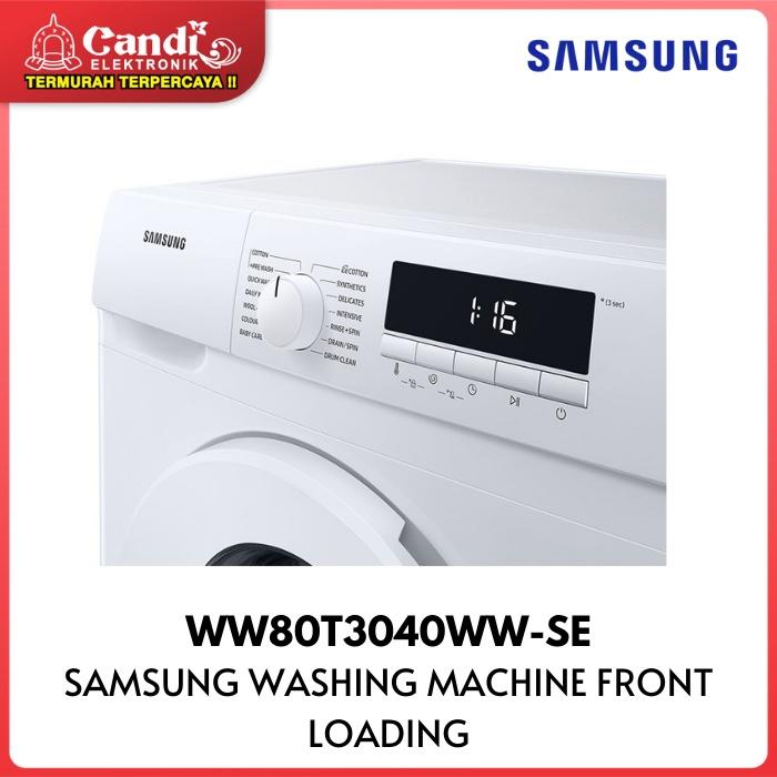 Samsung Electronics Samsung 8 kg Laundry Front-load Washer Quick Wash WW80T3040WW/SE