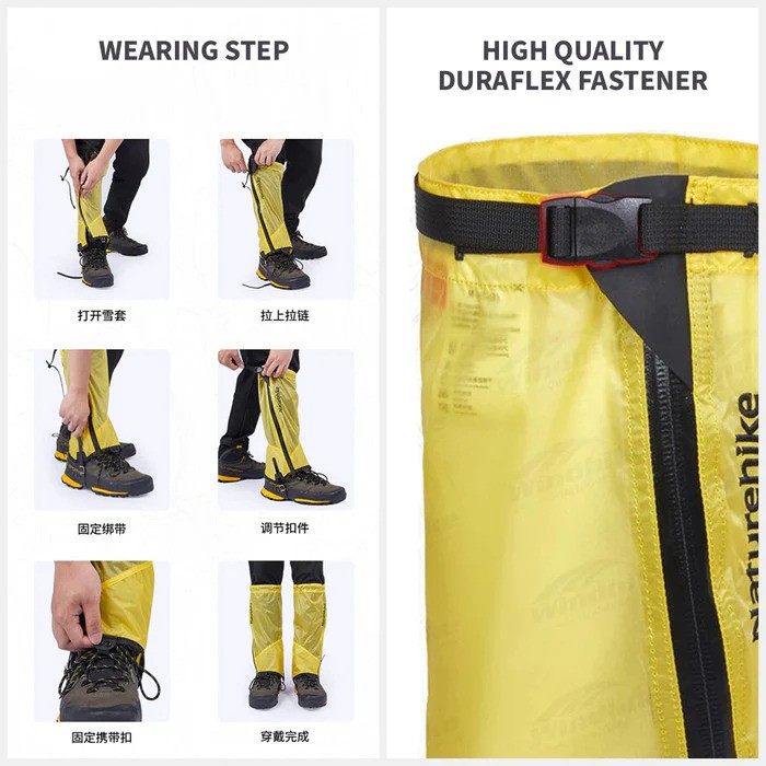 HNR Pesona Indonesia Naturehike Gaiter Waterproof Ultralight NH21HJ004