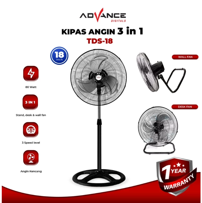 Advance Digitals Advance Kipas Angin 3 in 1  TDS-18
