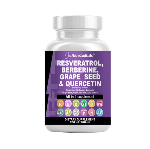 Clean Nutraceuticals Resveratrol, Berberine, Grape Seed & Quercetin