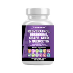 Clean Nutraceuticals Resveratrol, Berberine, Grape Seed & Quercetin