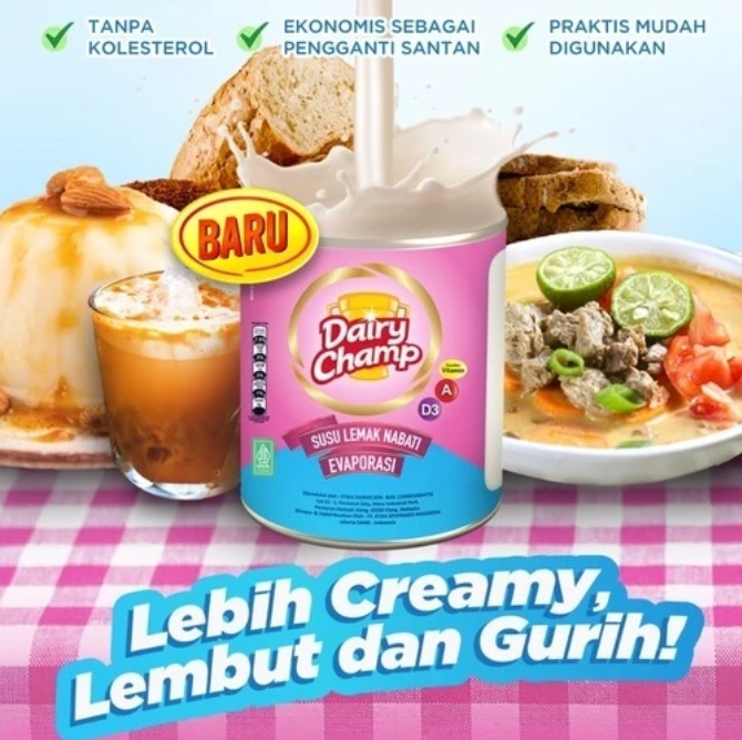 Dairy Champ Susu Lemak Nabati Evaporasi