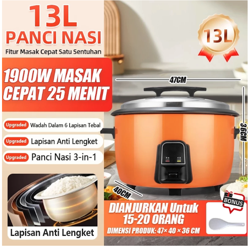 LENODI Penanak Nasi 13 L 2