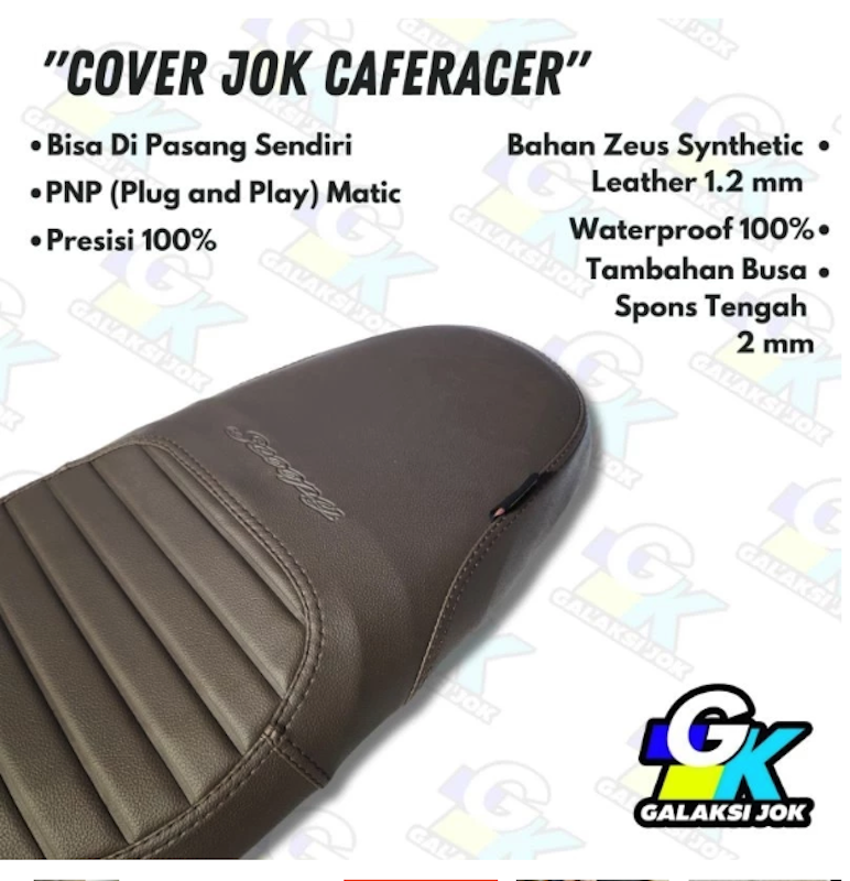 Caferacer Cover Jok Motor Scoopy 2