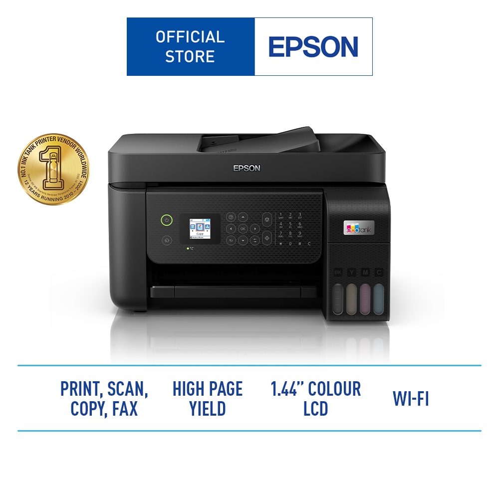 Epson Singapore Epson EcoTank A4 Wi-Fi All-in-One Ink Tank Printer with ADF L5290
