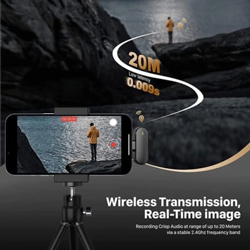 KiiP Wireless Microphone Portable Dual Mic 2