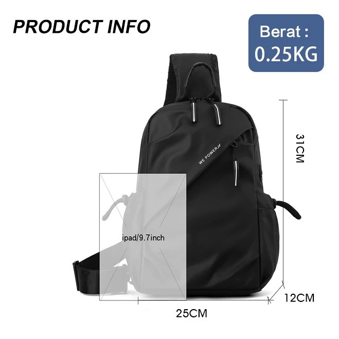  Freeknight Tas Selempang Pria  TS741