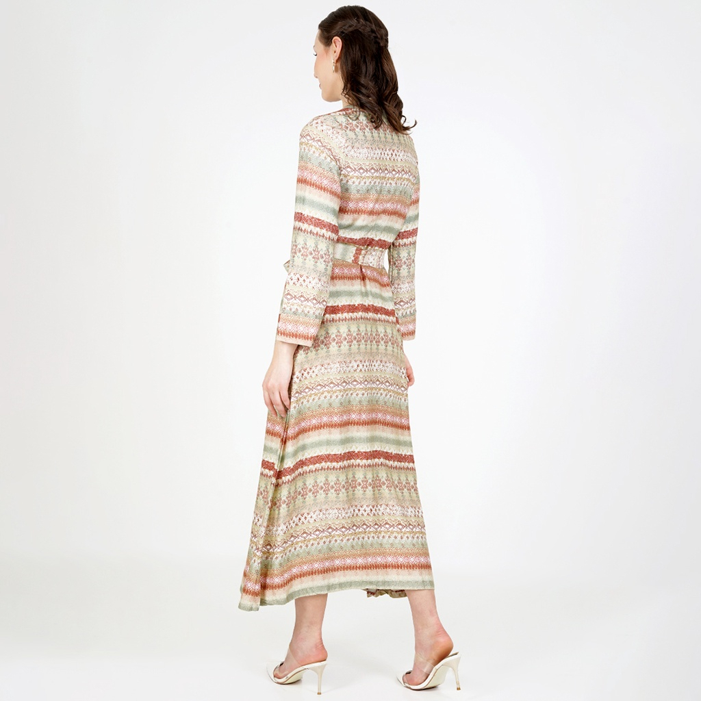 Gamis Green Brown Tribal 3