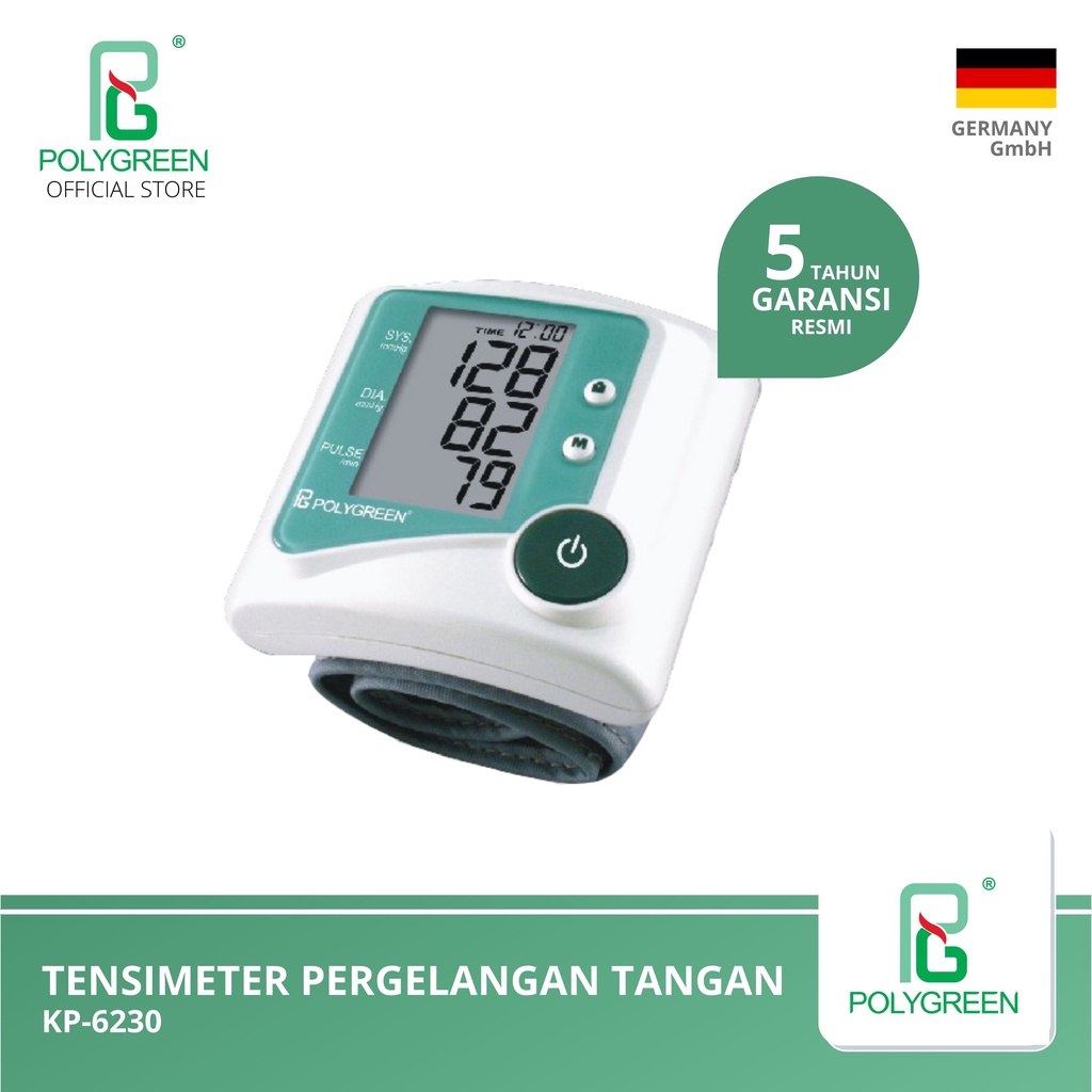 Polygreen Indo Tama POLYGREEN Wirst Watch Blood Pressure Monitor KP6230