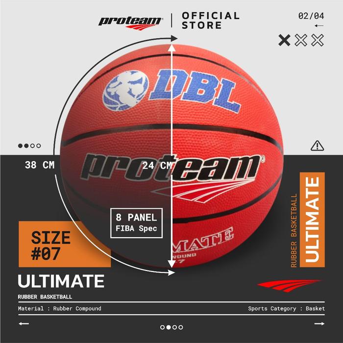 Inkor Bola Pacific Proteam Basket Ball DBL Ultimate
