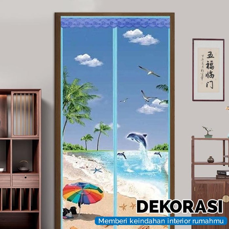 HYDROCYCLE Tirai Magnet Gorden Pintu Motif M1 2
