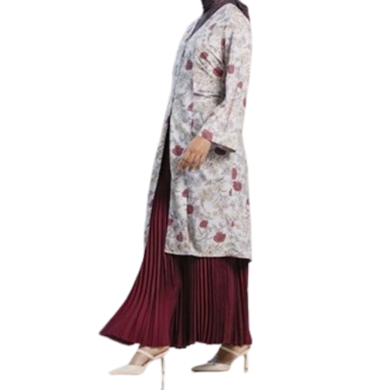 HijabChic Jelita Red Tunic 3