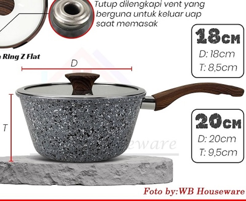 Supra Semicast Stone Series Sauce Pan 2