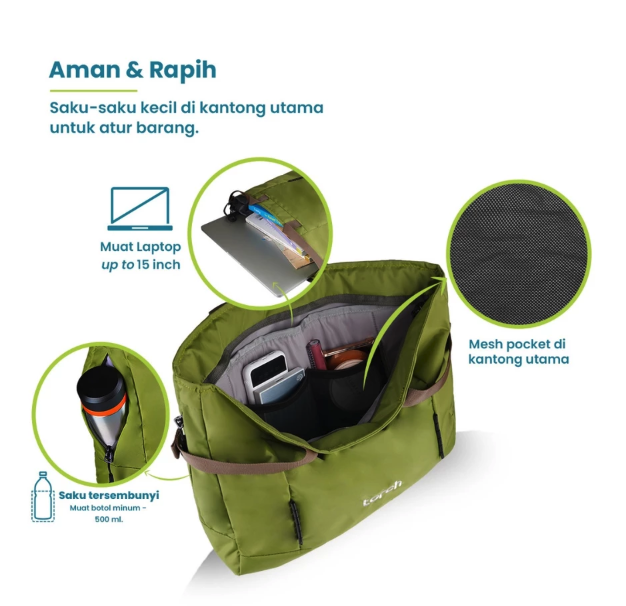 Maha Nagari Nusantara TORCH Arzi Tas Totebag Backpack