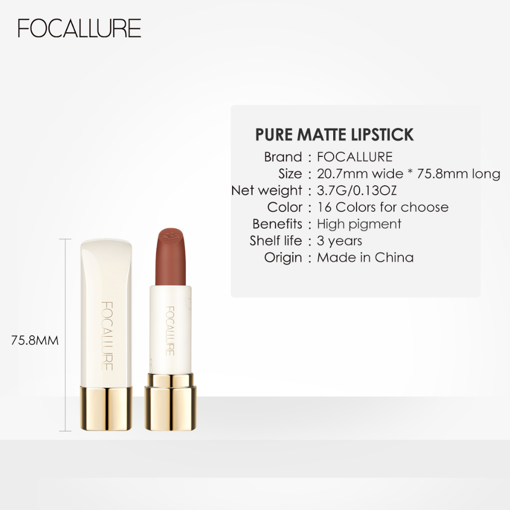 FCL Internasional Indonesia FOCALLURE Flower Show Matte Lipstick #203 Pinky Rose