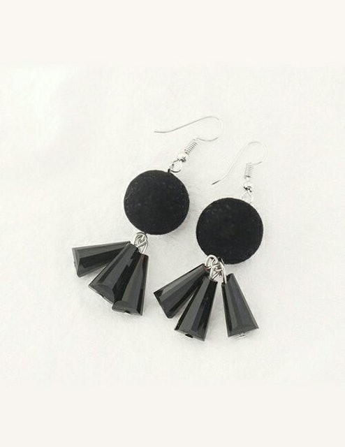  Anting Tassel Pom Glass