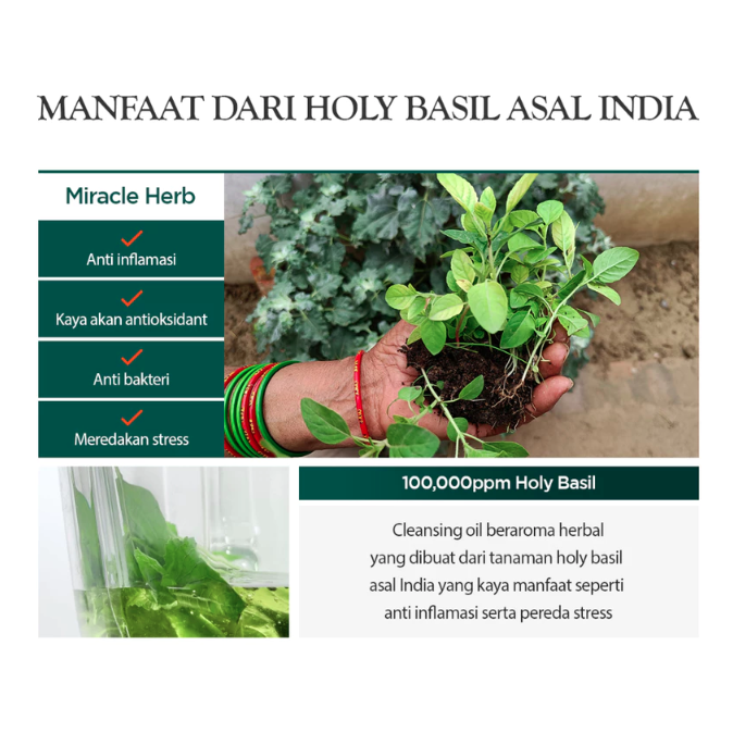 P.CALM Underpore Holy Basil Cleansing Oil 5