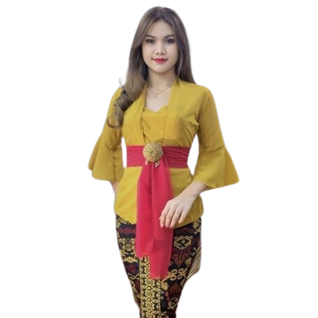 Kebaya Bali Rumbai Lengan Trompet
