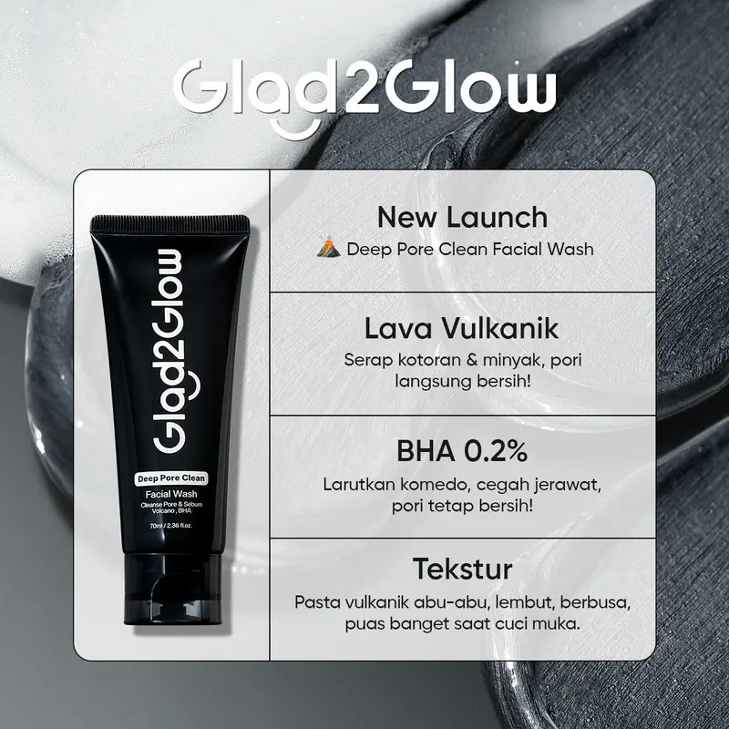 Glad2Glow Deep Pore Clean Facial Wash 3