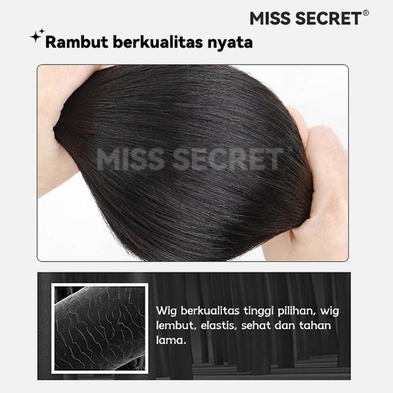 King Ka Hair Clip Korean Style Layer Dark Brown 60 cm 2
