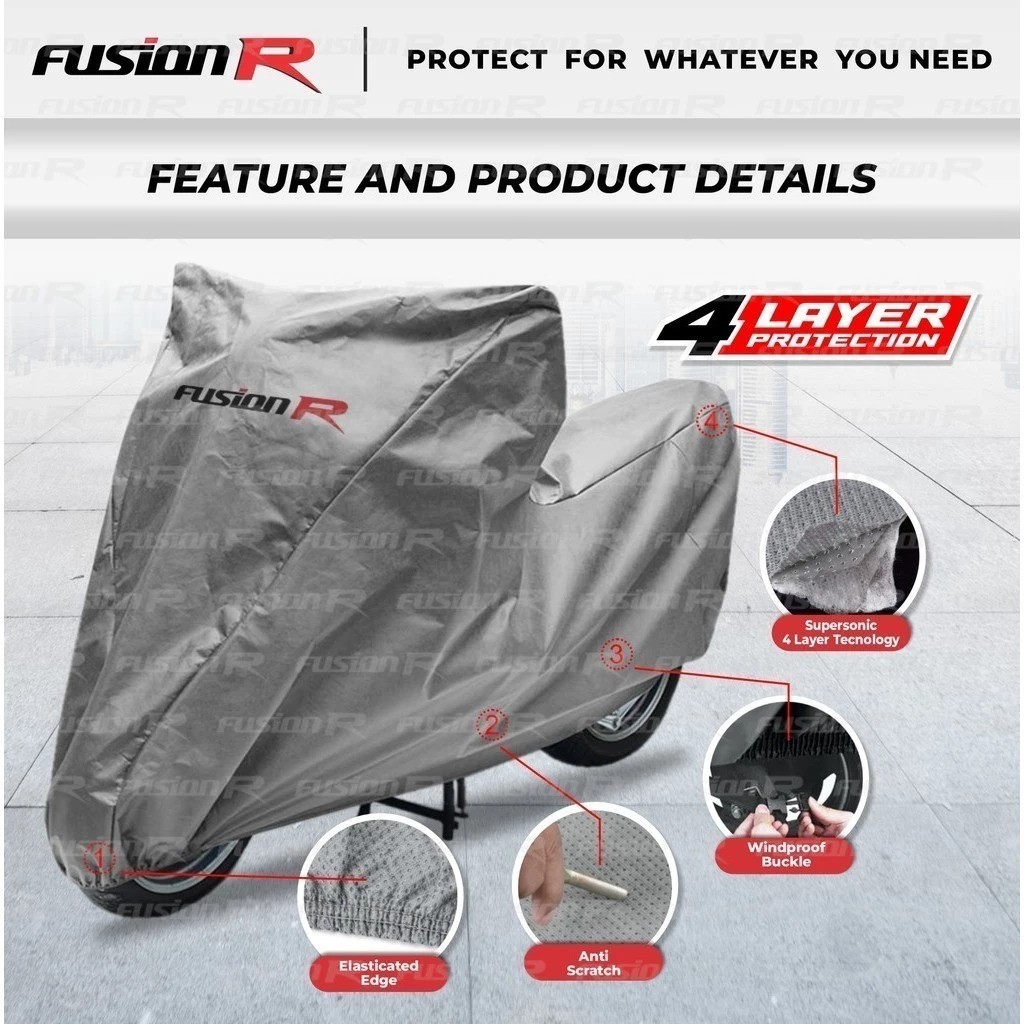  Fushion R Cover Motor 4 Layer Tech Honda Scoopy