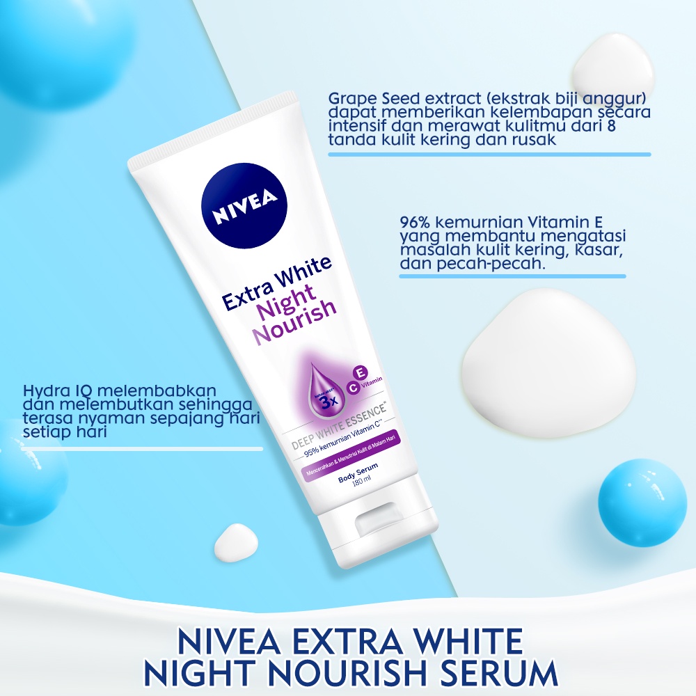 NIVEA Extra Bright Night Nourish Body Serum 4