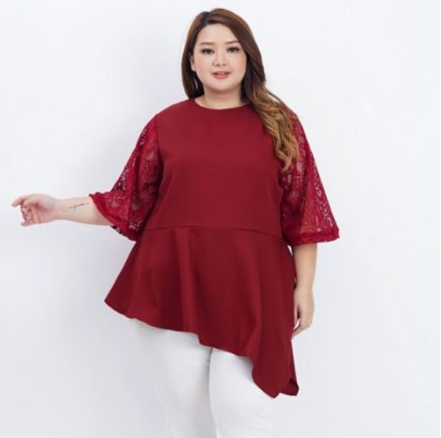 Blouse Jumbo Wanita Kombi Brukat 1