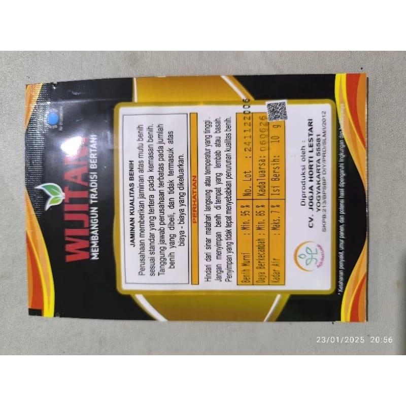 Jogja Horti Lestari Wijitani Benih Cabe Rawit Kaliber